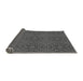 Thickness of Patterned Dark Gray Black Rug, pat2076gry