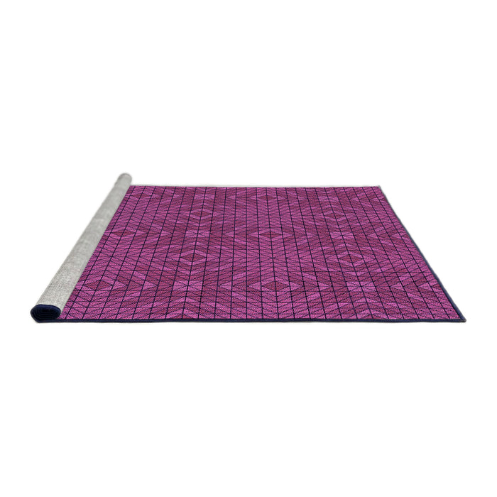 Sideview of Machine Washable Transitional Burnt Pink Rug, wshpat2076pur