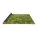 Thickness of Patterned Pistachio Green Rug, pat2077brn