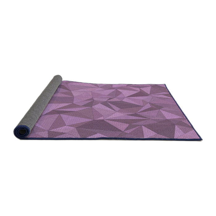 Thickness of Patterned Orchid Purple Rug, pat2077pur