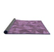 Thickness of Patterned Orchid Purple Rug, pat2077pur