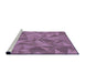 Sideview of Machine Washable Transitional Orchid Purple Rug, wshpat2077pur