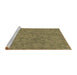 Sideview of Machine Washable Transitional Oak Brown Rug, wshpat2078brn