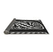 Thickness of Patterned Black Rug, pat208gry