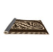 Thickness of Patterned Light Copper Gold Rug, pat208org