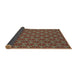 Thickness of Patterned Peru Brown Rug, pat2080brn