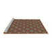 Sideview of Machine Washable Transitional Peru Brown Rug, wshpat2080brn