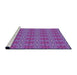 Sideview of Machine Washable Transitional Purple Rug, wshpat2081pur