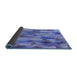 Thickness of Patterned Sky Blue Rug, pat2084blu