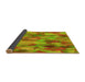 Thickness of Patterned Green Rug, pat2084yw