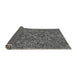 Thickness of Patterned Gunmetal Gray Rug, pat2085gry