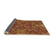 Thickness of Patterned Orange Rug, pat2086org