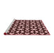 Sideview of Machine Washable Transitional Pastel Pink Rug, wshpat2087rd