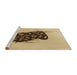 Sideview of Machine Washable Transitional Light Brown Rug, wshpat2089brn