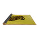 Thickness of Patterned Golden Yellow Rug, pat2089yw