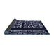 Thickness of Patterned Light Purple Blue Rug, pat209blu