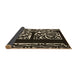 Thickness of Patterned Black Rug, pat209brn