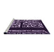 Sideview of Machine Washable Transitional Deep Purple Rug, wshpat209pur