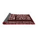 Thickness of Patterned Chocolate Brown Rug, pat209rd