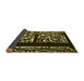 Thickness of Patterned Black Rug, pat209yw