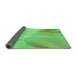 Thickness of Patterned Neon Green Rug, pat2090grn