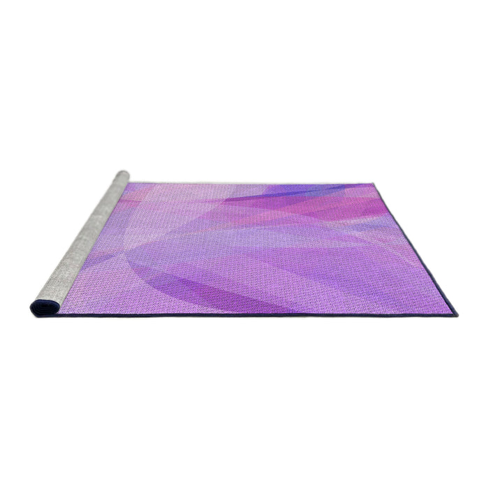 Sideview of Machine Washable Transitional Violet Purple Rug, wshpat2090pur