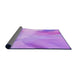 Thickness of Patterned Violet Purple Rug, pat2090pur