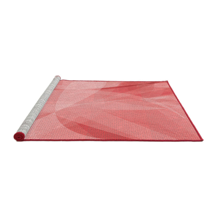 Sideview of Machine Washable Transitional Red Rug, wshpat2090rd