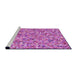 Sideview of Machine Washable Transitional Violet Purple Rug, wshpat2093pur