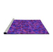 Sideview of Machine Washable Transitional Jasmine Purple Rug, wshpat2095pur