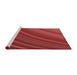 Sideview of Machine Washable Transitional Red Rug, wshpat2096rd