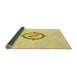 Thickness of Patterned Sun Yellow Rug, pat2098yw