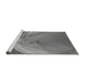 Sideview of Machine Washable Transitional Ash Gray Rug, wshpat2099gry