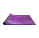 Thickness of Patterned Crimson Purple Rug, pat2099pur