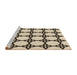 Sideview of Machine Washable Transitional Coffee Brown Rug, wshpat210brn