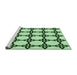 Sideview of Machine Washable Transitional Mint Green Rug, wshpat210grn