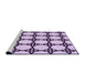 Sideview of Machine Washable Transitional Purple Rug, wshpat210pur