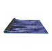 Thickness of Patterned Sky Blue Rug, pat2100blu