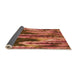 Thickness of Patterned Tomato Red Rug, pat2100org