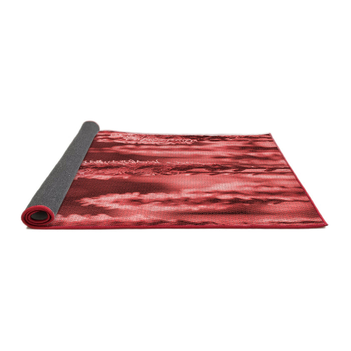 Thickness of Patterned Red Rug, pat2100rd