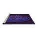 Sideview of Machine Washable Transitional Deep Purple Rug, wshpat2103pur