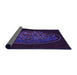 Thickness of Patterned Deep Purple Rug, pat2103pur