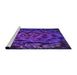 Sideview of Machine Washable Transitional Bright Purple Rug, wshpat2104pur
