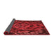 Thickness of Patterned Tomato Red Rug, pat2104rd