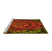 Sideview of Machine Washable Transitional Mahogany Brown Rug, wshpat2104yw