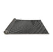 Thickness of Patterned Dark Gray Black Rug, pat2106gry