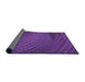 Thickness of Patterned Bright Purple Rug, pat2106pur