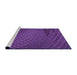 Sideview of Machine Washable Transitional Bright Purple Rug, wshpat2106pur