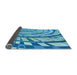 Thickness of Patterned Blue Rug, pat2107lblu