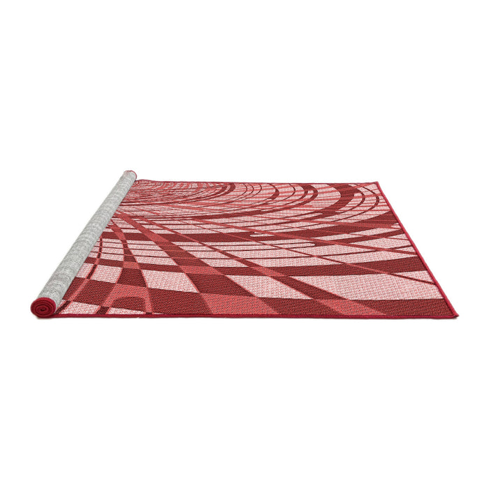 Sideview of Machine Washable Transitional Pastel Pink Rug, wshpat2107rd
